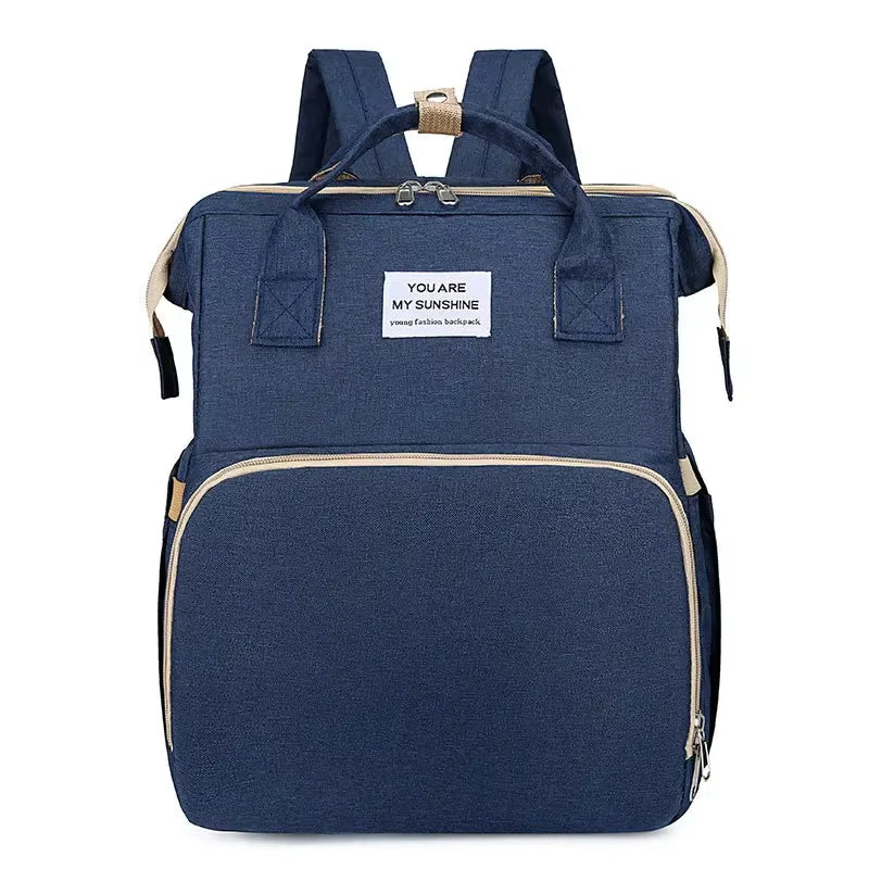 Portable Folding Baby Backpack Large Capacity Multi-Purpose Maternity Bag New Model Outgoing Lightweight Mommy Bed Bag